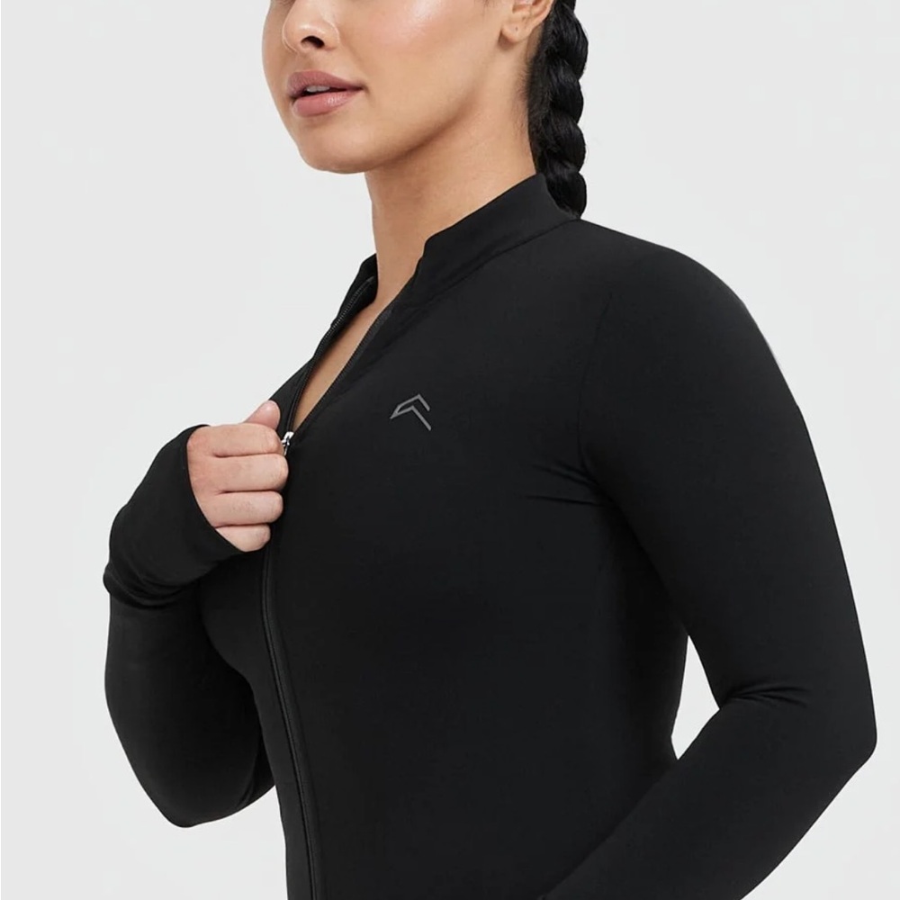 Oner Active Unified Black Zip-Up Athletic Jacket
